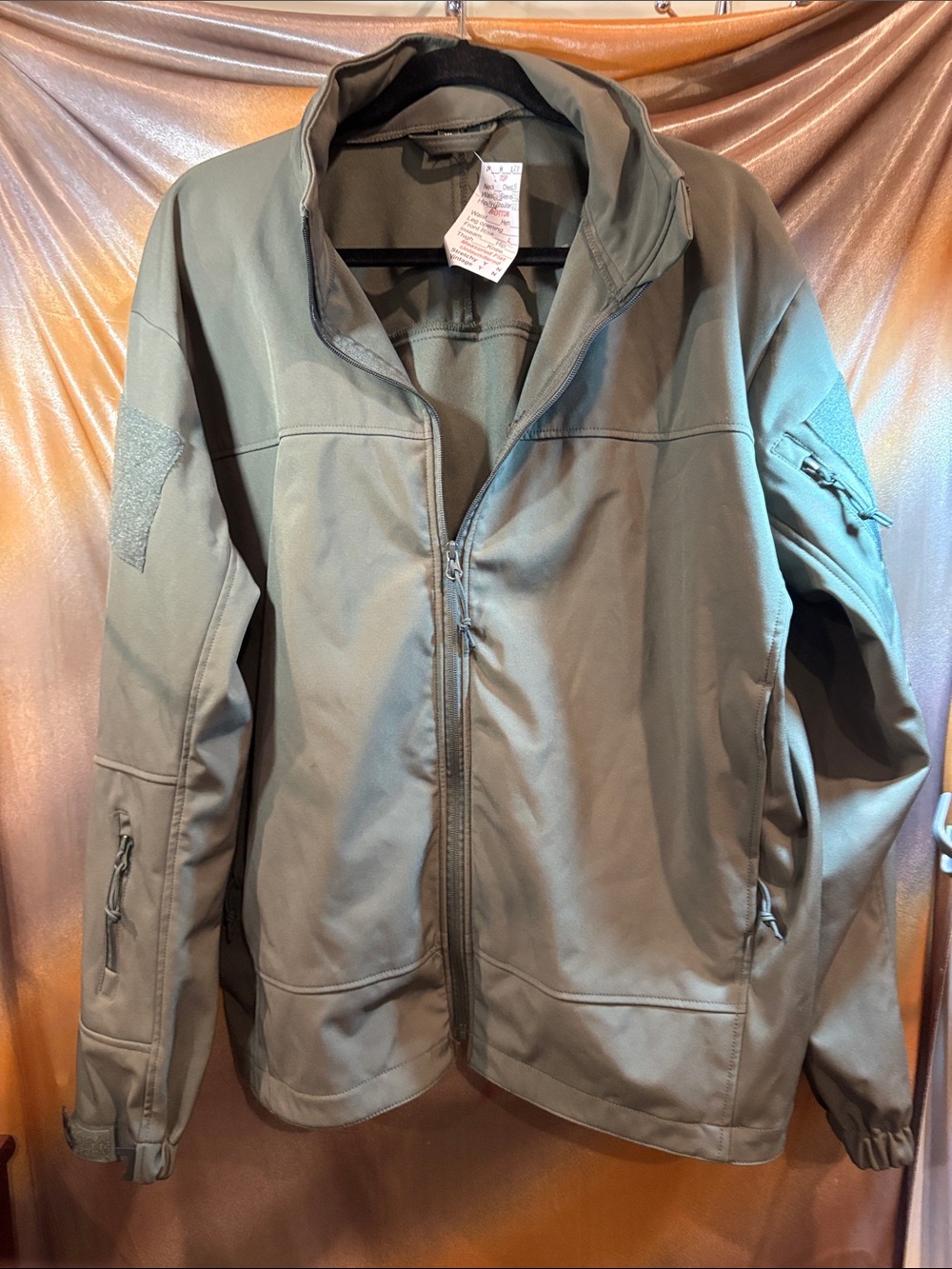 XL Rothco Olive Tactical Softshell Field Jacket room for patches. Box TT